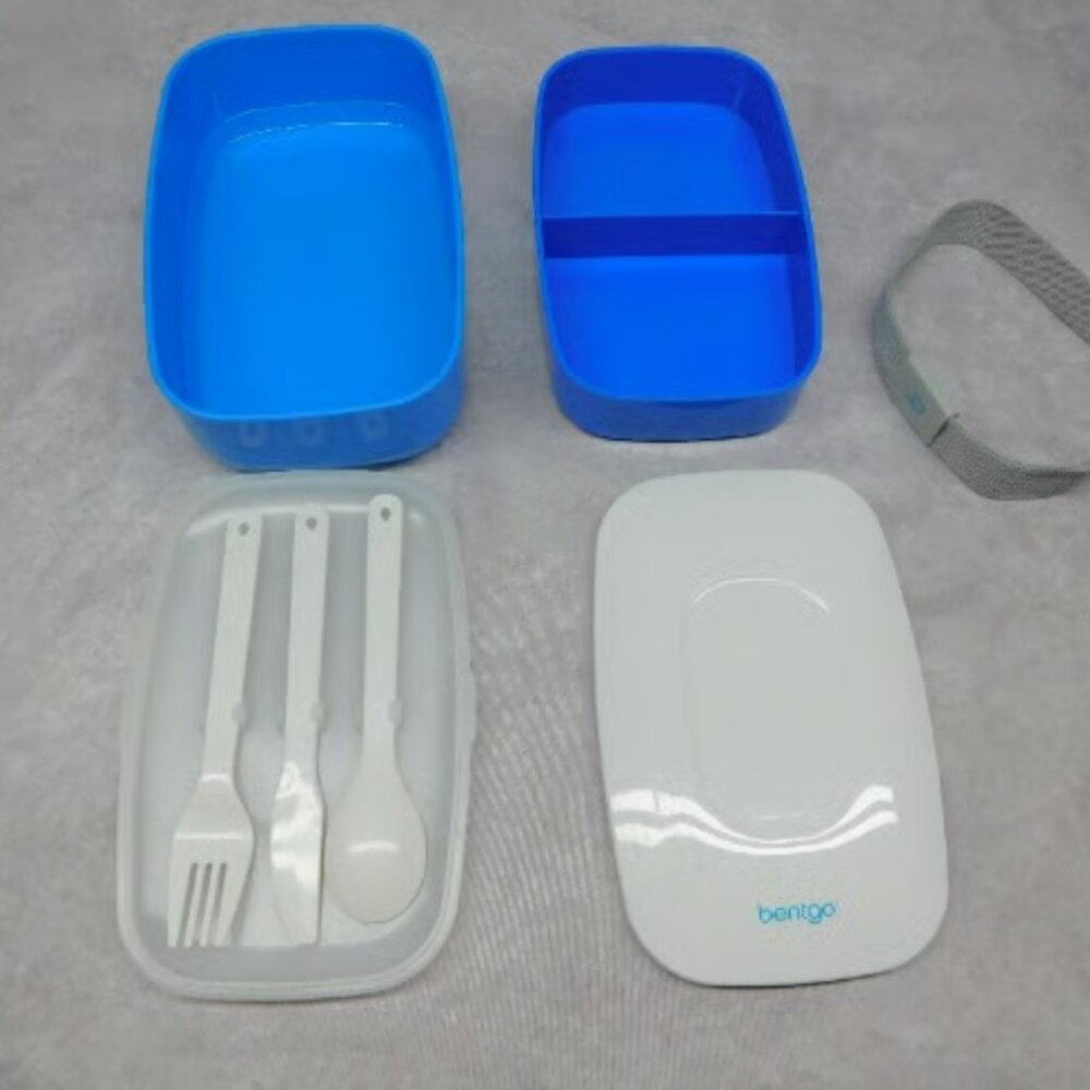 Bentgo Classic Stackable Bento Lunch Box Container with Utensils